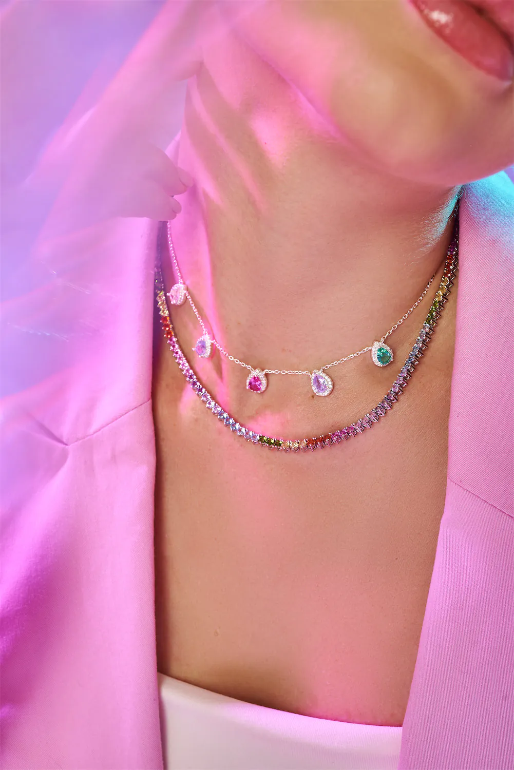 Colar Choker Gotas Splash - Imagem 5