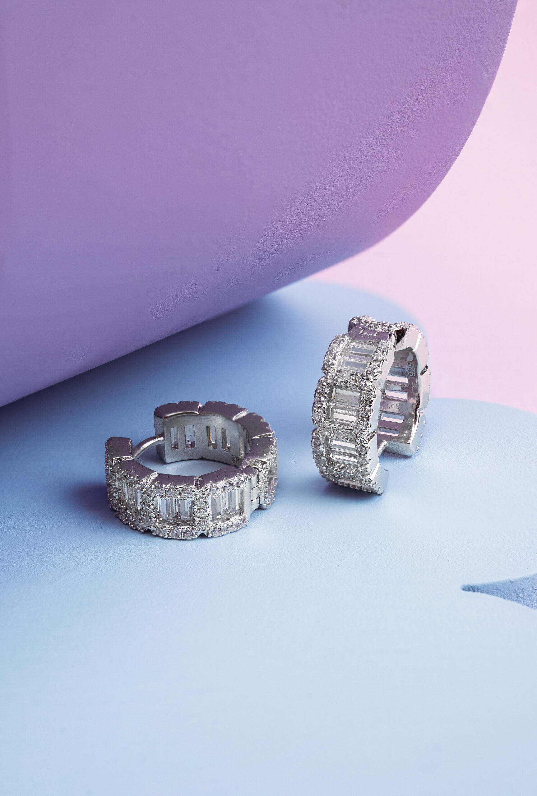Brinco Argola Crystal Blocks - Imagem 2