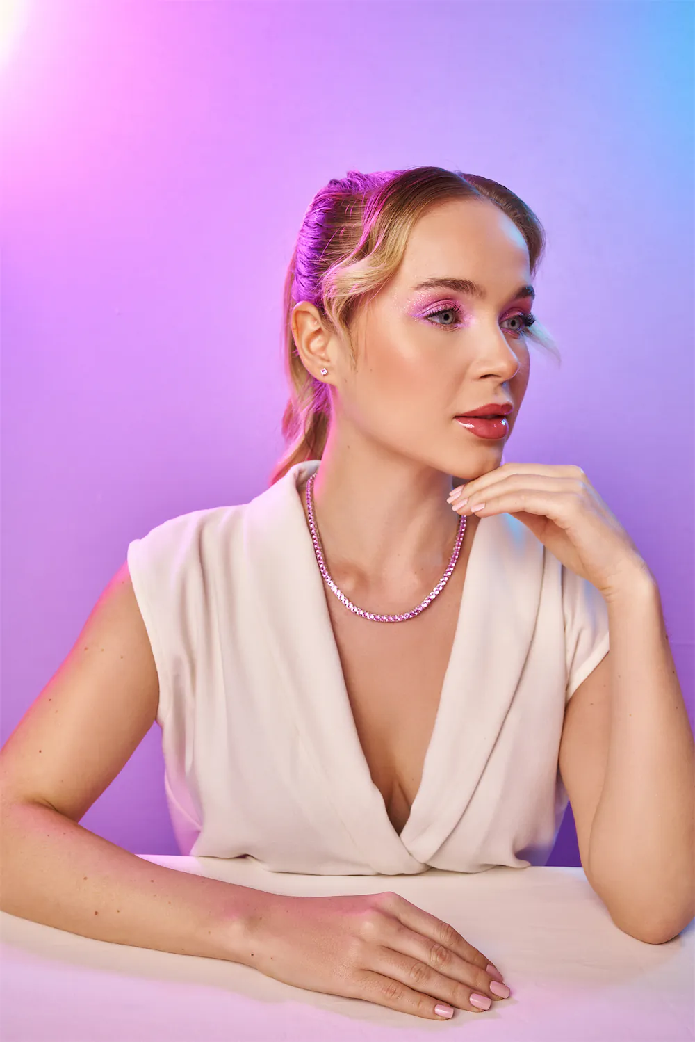 Colar Riviera Pink Glow - Imagem 5