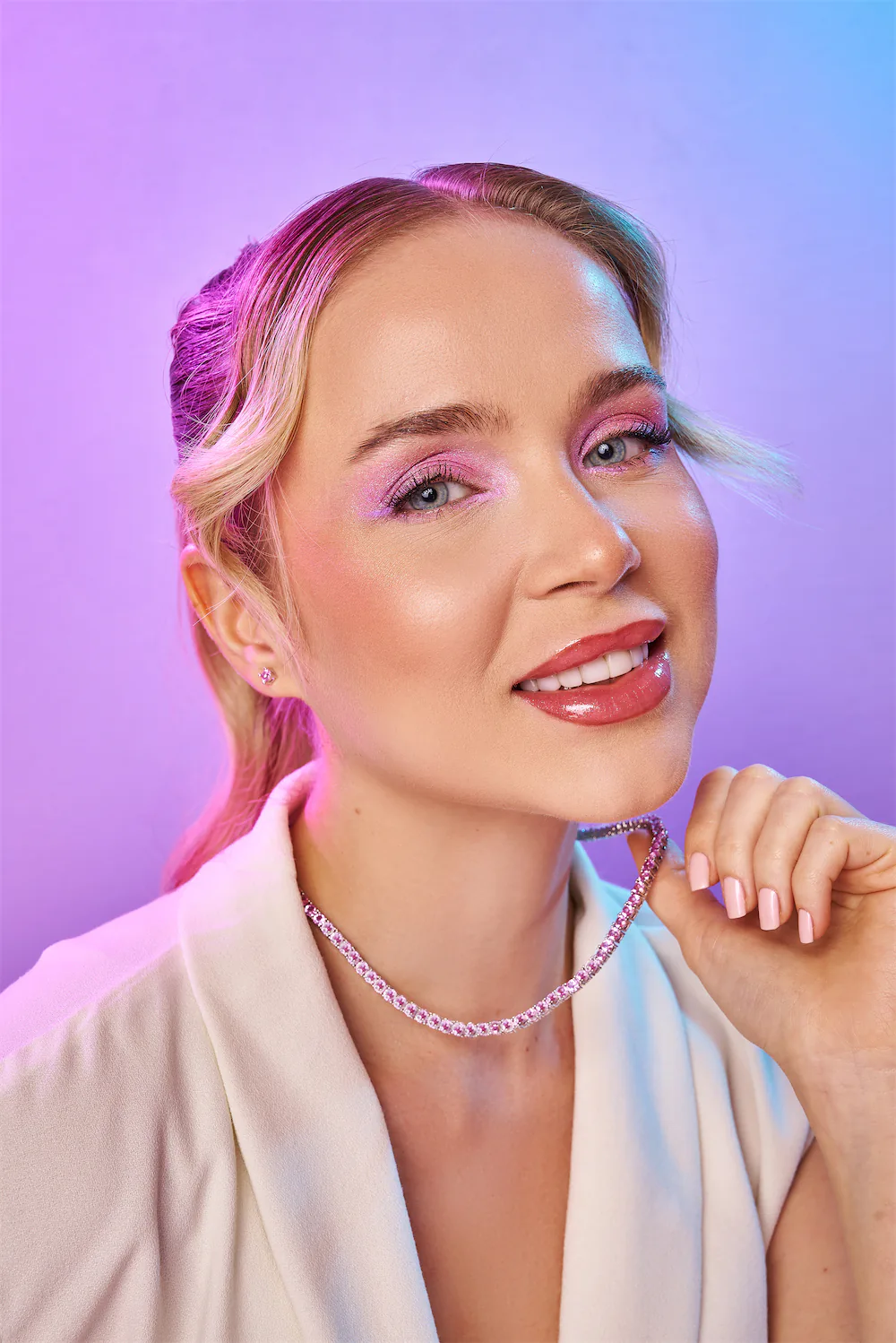 Colar Riviera Pink Glow - Imagem 2